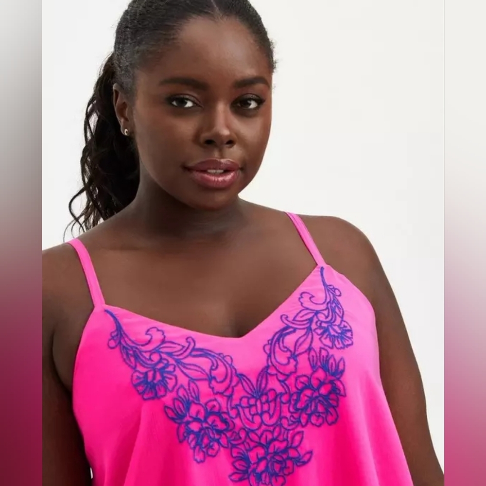Torrid Sophie Chiffon Embroidered Swing Cami - Picture 5 of 16